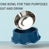 Pet Cat Dog Bowl For Food And Water, Stainless Steel Pet Feeding Bowl, Cat Bowls Non-Slip Stainless Steel Small Cat Food Bowls Durable Non-Skid Insula