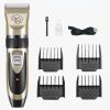 Dog Grooming Kit Clippers; Low Noise; pet grooming; Rechargeable; cat grooming; Pet Hair Thick Coats Clippers Trimmers Set; Suitable for Dogs; Cats; a