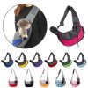 Pet Puppy Carrier S/L Outdoor Travel Dog Shoulder Bag Mesh Oxford Single Comfort Sling Handbag Tote Pouch